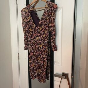 Elegant Floral Long Sleeve Dress